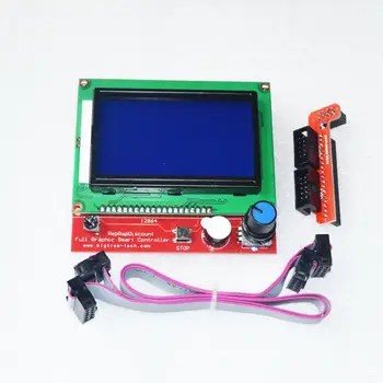 CNC-Kit til Mega 2560 R3 + RAMPER 1.4 Controller + LCD-12864 + 6 endestop Endestop + 5 A4988 Stepper Driver