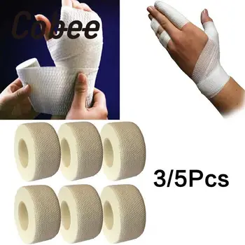 Cobee Selvklæbende Bandage Wrap Elastisk Stretch Sport Håndled Hånd Tommel Finger Tape Rem Førstehjælp White Tape