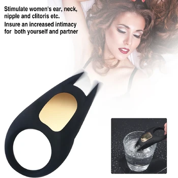 Cock Ring Extender Klitoris Stimulator Penis Ring Forsinkelser Vibrator Vagina Forstørre Vibrerende G-Spot Voksen Sex Legetøj Til Mænd