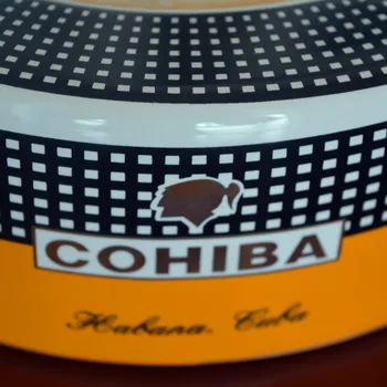 COHIBA High-definition mode Mellemste Størrelse 4 Indehaveren Bone China Keramiske Runde Cigar Askebæger