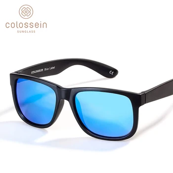 COLOSSEIN Klassiske Solbriller Mode Formelle Solbriller Mænd, Firkantet Sort Ramme Polarisere Briller Mandlige Fiskeri Kørsel Briller