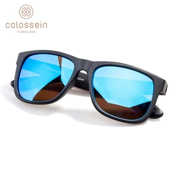 COLOSSEIN Klassiske Solbriller Mode Formelle Solbriller Mænd, Firkantet Sort Ramme Polarisere Briller Mandlige Fiskeri Kørsel Briller
