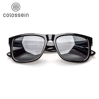 COLOSSEIN Klassiske Solbriller Mænd Retro-Klassisk Stil, Firkantet Sort Ramme Polariserede Briller Mandlige Elsker Stil, Nye Mode 2017