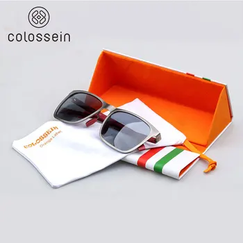 COLOSSEIN Orange Etiket Classic Fashion Mænd Sunglasses Metal-Ramme Polariserede Linser Grå Blå New Style Mænd Briller