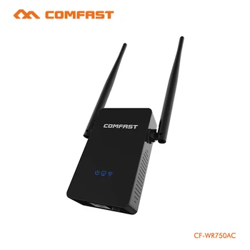 COMFAST 5G Wifi Forstærker 750Mbps Dual Band Wifi Repeater Signal Booster Trådløse Router Repeater AP engelsk Firmware CF-WR750AC