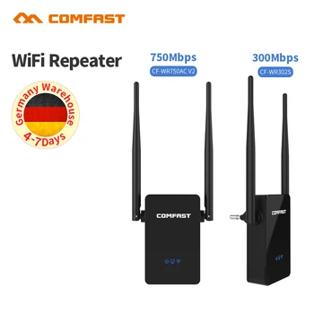 Comfast Dual Band 300-750 Mbps WiFi Repeater Wireless Range Extender Wi-Fi-Signal Forstærker Expander Wireless WiFi Router