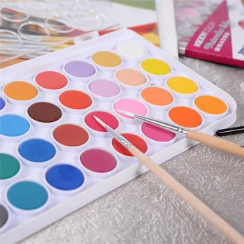 Conda 36 Farver Professionelle Solid Akvarel Maling Udendørs Fundamentals Maleri Pigment Bærbare Skitse Farve Kunst Værktøjer