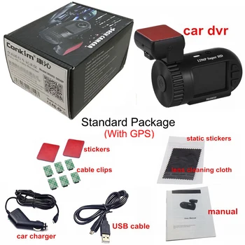 Conkim Mini 0805P Auto Dash Kamera GPS-Optageren 1296P 1080P Full HD DVR Kondensator Skjulte Bil Cam Registrator 1.5