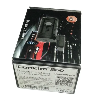 Conkim Mini 0826(0806 Plus) Bil Dash Kamera DVR Ambarella A7LA50 Super HD1296P Bil DVR GPS Dash Cam Auto Video Recorder+CPL