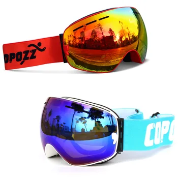 COPOZZ Mærke Ski Goggles Mænd Kvinder Snowboard Briller Briller for Skiløb UV400 Beskyttelse Sne Skiløb Briller Anti-fog Ski Mask
