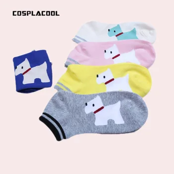 [COSPLACOOL]Komfortable, åndbar meias tegnefilm pug lavvandede munden sokker kvinder koreanske harajuku sjove sokker søde sokker