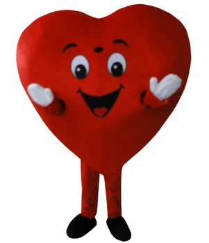 Cosplay Kostume Rød Hjertet af Voksne Maskot Kostume Voksen Størrelse Lyst til Hjertet Maskot Kostume Gratis Fragt