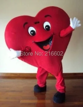 Cosplay kostumer Red Hjertet af Voksne Maskot Kostume Voksen Størrelse Lyst til Hjertet Maskot Kostume gratis fragt