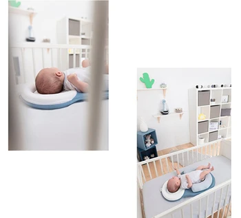 Cosymat -0-8 Måneder Hoved Kvalitative Pude Spædbarn Positionering Latex Pude Baby Pude Nyfødte Sove Pude