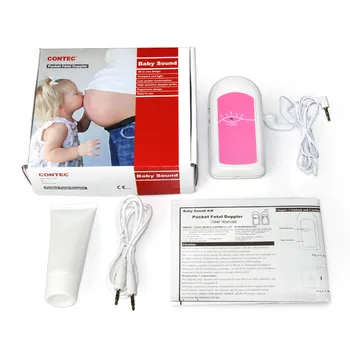 COTEC EN BABYSOUND -LCD-Display Prænatal Føtal Doppler, Baby Hjerte Slå Monitor+ Fri Gel