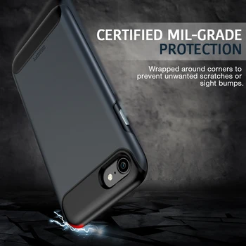 Cover til iPhone 7, ESR støddæmpning Hårdt PC Beskyttende Cover med Magnetisk Bil-Mount-Funktion for iPhone7 til iPhone 7