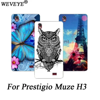 Cover Tilfældet For Prestigio Muze H3 5.5 tommer farverige mønstre, Blomster, dyr og Eiffel Tårne BLØDT TPU Tilfældet For Prestigio Muze H3