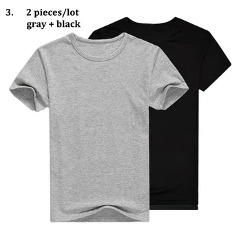 Covrlge 3 Stykker/Masse T-Shirt 2 Stykker/Masse Mænd 2017 Mode Tshirt O-hals Mænd Casual T-shirt Kort Ærme Solid T-shirts MTS313