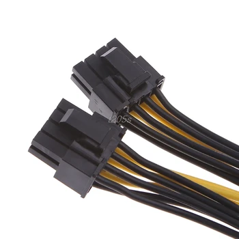 CPU-8-Pin Til Dobbelt PCI-E 8-Pin-koden (6P+2P) Splitter Kabel Netledning 25cm T15 Drop skib