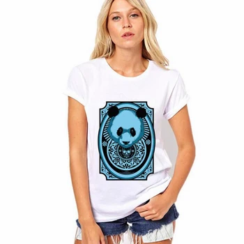 CR 2017 NY dame T-shirt Ptint Panda Toppe Plus Størrelse XS~4XL Kvinder Dejlig Shirt i God Kvalitet, Behagelig Shirts Bløde Toppe