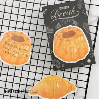 Croissant Ananas Brød Selvklæbende Memo Pad Sticky Notes Bogmærke Skolens Kontor Levering