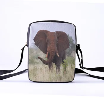 CROWDALE 2018 Nye mode Kvinder Messenger Tasker 23x17x5cm 3D-Denim Dyr skuldertaske Elefanter Børn Crossbody Taske
