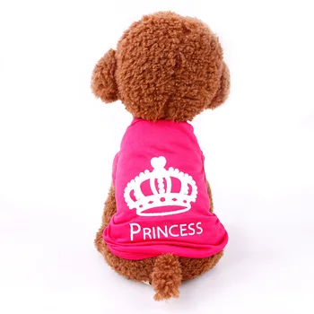 Crown Hund Tøj Bløde Prinsesse Tøj Til Hund Tilbehør Pug Lille Chihuahua Hund Tøj Forsyninger Pels Gratis Fragt