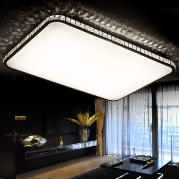 Crystal Moderne Led-loftsbelysning Til Stue luminarias para sala loftlamper Soveværelse belysning Med Fjernbetjening