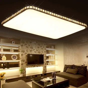 Crystal Moderne Led-loftsbelysning Til Stue luminarias para sala loftlamper Soveværelse belysning Med Fjernbetjening