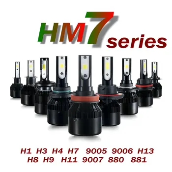 CSP LED H7 bilforlygte Kit 66W 6000Lm Auto forlys H7 Tåge Pære Hvid 3000K 6500K LED Forlygte H8 H3 H1 H11 9005 9006 H4