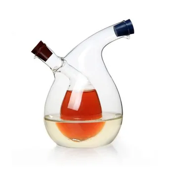 CTREE Hjem Transparent Dobbelt Olie-Eddike Glas Flaske med Dobbelt Anvendelse, Sauce Glas Forseglet Krydderier Små Opbevaring af vinflasker C107
