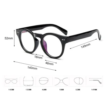 Cubojue Vintage Runde Briller til Mænd, Kvinder Retro Cirkel Kvindelige Grade Point Optisk Klar Linse Brille Sort/brun/blomst Briller