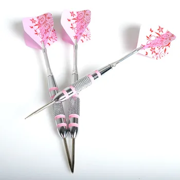 CUESOUL 24g 16cm Tip Stål Dart Nål Aluminium Dart Aksel Strygejern Body Med Pink Dart Flights