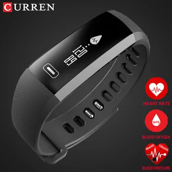 CURREN pro Smart håndled Band-puls, Blodtryk Ilt Oximeter Sport Armbånd Ur intelligent Til iOS Android Smartband