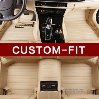 Custom fit bil gulvmåtter til Volkswagen Beetle CC Golf Jetta Passat Tiguan Touareg sharan car-styling, gulvtæppe, liner