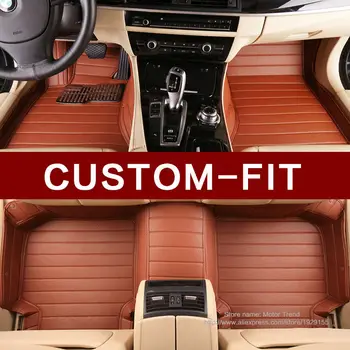 Custom fit bil gulvmåtter til Volkswagen Beetle CC Golf Jetta Passat Tiguan Touareg sharan car-styling, gulvtæppe, liner