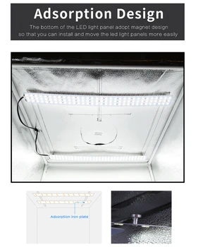 CY 50*50*50 cm Foto Studio kit LED blød boks Skyde Lys Telt Bordplade Skyde lys boks AC-Adapter til Smykker, Legetøj Shoting