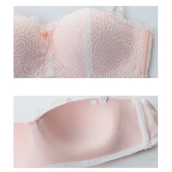 CYHWR Nye blonder Mode sexet push up wireless cup kvinder undertøj tube top design tynd kop bh-sæt