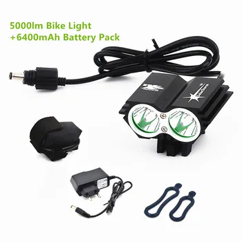 Cykling cykel cykel lys 5000 Lumen 2x XML-U2 LED lygter lamper Til Cykel + 8.4 V batteri + EU/US/UK/AU-Oplader
