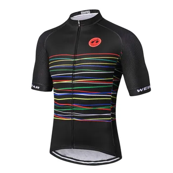 Cykling Jersey 2018 Weimostar Mænd Bike Jersey Toppe Ropa Ciclismo mtb Cykel Cykling Tøj Maillot Sommeren Cykling Bære CD-33
