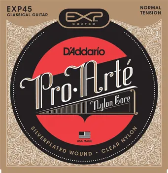 D ' addario EXP45 / EXP46 Pro Arte Belagt Klassisk Guitar Strenge, Normal/Hård Spænding