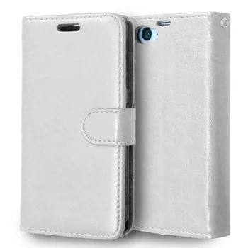 D5503 Blødt TPU & Pu Læder Flip Case Til Sony Xperia Z1 Kompakt Plastik cover med Kreditkort Holder Stand For Sony Z1 Mini Mobiltelefon