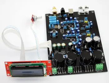 DAC AUDIO-forstærker yrelsen AK4490EQ dobbelt og soft control board Støtte DOP DSD Optisk fiber coax-USB-indgang