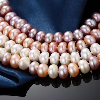 Dainashi i Dag Behandle natursten Ferskvand dråbeformet Perle armbånd til kvinder, piger gaver 925 sterling sølv kæde lås