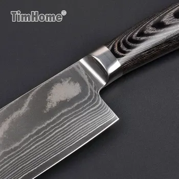 Damascus knive køkken Japansk damaskus vg10 kokkens kniv 67 lag damascus stål køkken knive Timhome