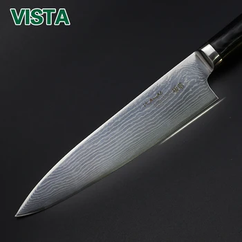 Damascus Knive Køkken Kokkens Kniv 67 Lag VG10 Japansk Damaskus Rustfrit Stål Knive 8 tommer Micarta Pakka Træ Håndtag