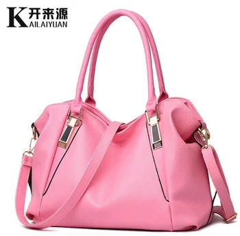 Damer taske nye mode designer kvinder pu håndtaske, høj kvalitet skulder tasker tote taske 6 farve
