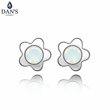 DAN ' S Nye Hot Salg Rigtige Østrigske Krystaller øreringe til kvinder Stud Øreringe 12 farver #QS2302