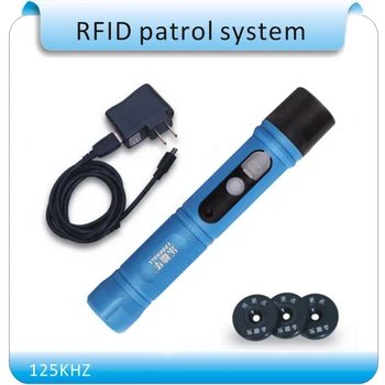 Dansk software IP67 Vandtæt USB-Metal Rfid-Tour Guard Patrulje System Med LED-Lys, der Gratis 10 Checkpoints 2 Medarbejdere RFID-Tag
