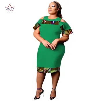 Dashikis Kjole Dashiki 2018 Sommeren Vestidos Print Kjole Afrikansk Mode Custom Afrika kappe Kjole til Kvinder Tøj 3xl WY2341